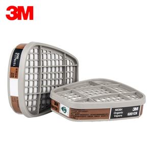 فلتر تنفس 3M بني 6001CN، فلتر كربون نشط للحماية من الأبخرة العضوية والمواد الكيميائية، خراطيش فلتر 6000/7000، ملحقات - Product Image 1