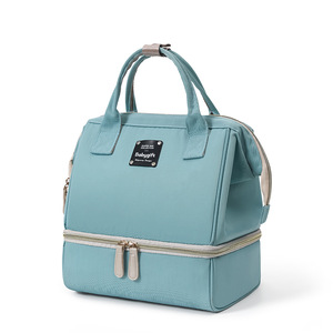 Bolso de mano personalizado para botella de bebé, <span class=keywords><strong>mochila</strong></span> con correa de hombro desmontable, separación en seco y húmedo, aislante, bomba de leche materna - Product Image 1