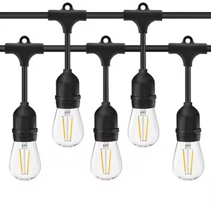 Heavy Duty Strand 48 Ft Outdoor <strong>String</strong> E26 E27 <strong>Socket</strong> with S14 2W Edison Filament Bulb <strong>String</strong> <strong>Lights</strong> Au Plug - Product Image 1