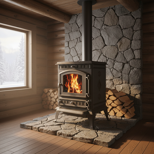 <span class=keywords><strong>Estufas</strong></span> de Leña al Mejor Precio para Chimenea de Leña, Uso Interior con Solución de Calefacción de Chimenea Independiente - Product Image 2