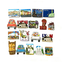 Vente flash Aimant de réfrigérateur en résine sur le thème du voyage en France, personnalisable, souvenir de monument, autocollant de réfrigérateur, décoration de la maison, cadeau
