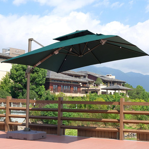 Paraguas de restaurante de alta calidad, paraguas para exteriores, paraguas de <span class=keywords><strong>Patio</strong></span> doble personalizado moderno con impresión de logotipo - Product Image 4