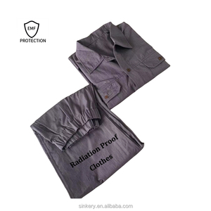 Nuovo Stile Set Camicia Casual e Pantaloni da Uomo con Schermatura EMF, in Tessuto di Fibra d'Acciaio Tinto in Filo, Resistente al Lavaggio, Abbigliamento Faraday - Product Image 4