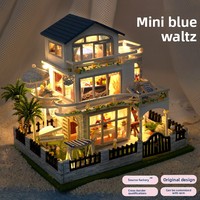 Nuevo Kit de Casa de Madera para Armar, Modelo de Villa Europea, Mini Casa Hecha a Mano, Regalo Perfecto para Cumpleaños o Cualquier Ocasión