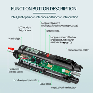 A3007 Digitale Multimeter Pen 6000 Telt Tester Meter Ac/Dc Spanning Weerstand <span class=keywords><strong>Diode</strong></span> Handheld Tester Gereedschap - Product Image 6