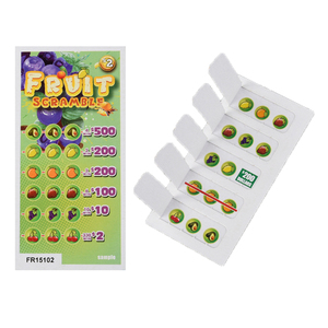 2025 New Hot gốc in kỹ thuật số màu tráng giấy miễn phí thiết kế in Pull tabs cờ Bạc vé - Product Image 2