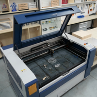Machine de découpe laser CO2 de type portique, refroidie par eau, 100W, pour métaux, non-métaux, bois, acrylique, acier inoxydable, pierre, caoutchouc
