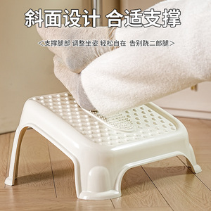 Thickened <b>Plastic</b> Foot <b>Stool</b> 39x29x10cm Multi-Purpose Bathroom Shoe Changing Rest Minimalist Design - Product Image 3