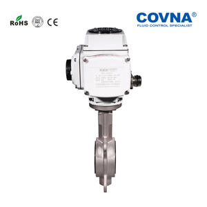 Válvula de Mariposa Eléctrica de Acero Inoxidable 304 Hecha a Medida, Bidireccional, con Sello Suave, para Alta Temperatura y Presión Normal - Product Image 2