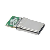 Prise USB 2.0 type-c mâle 24 broches avec carte PCB résistance 5.1K prise rivetée OTG extensible pour charger les données