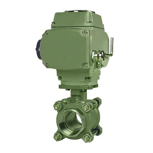 Vannes de régulation COVNA motorisées DN25 1 pouce en acier inoxydable, trois pièces, vanne à bille électrique filetée, moteur AC220V, vanne à bille - Product Image 4