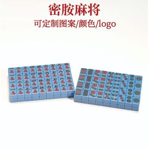 Mini Mahjong Tiles 20mm Melamine Four-layer Custom Colors Portable Travel Size Family <b>Entertainment</b> Chess Card Game Shenzhen - Product Image 5