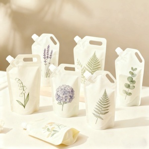 Eco-friendly Custom Printed Stand up Spout <b>Pouch</b> Leak Proof for Liquid Detergent Hand Soap Cosmetic Personal Care Refill - Product Image 4