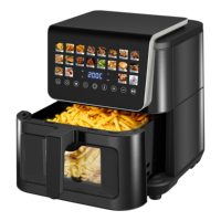 Friteuse à air numérique intelligente 9L en acier inoxydable, cuisson sans huile, vente en gros d'usine, appareil de cuisine familial