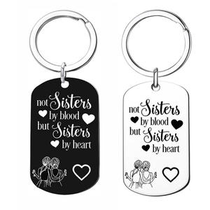 ของขวัญคริสต์มาสน้องสาวน้องสาวน้องสาวที่ดีของขวัญวันคริสต์มาสสร้างสรรค์บุคลิกภาพห่วงโซ่สแตนเลสสีดำ - Product Image 5