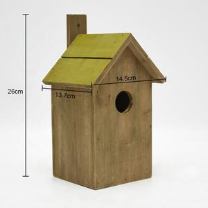 Boerderij Decoratieve Houten Vogel Huizen Voor Huis En Tuin Decoratie Huisdier En Dieren Huis Kleine Verkoop Houten Vogelhuis - Product Image 5