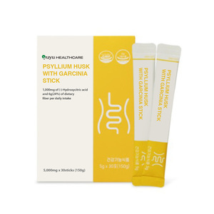 Poudre diététique premium coréenne à base de Psyllium et d'extrait de Garcinia Cambogia pour la santé intestinale, la perte de poids et le contrôle de l'appétit, 5g en sachets Yuyu - Product Image 1
