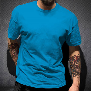 T-shirt en jersey uni personnalisé <span class=keywords><strong>de</strong></span> haute qualité pour hommes Impression <span class=keywords><strong>de</strong></span> <span class=keywords><strong>vêtements</strong></span> directs d'usine bon marché en Chine Logo du client Bienvenue - Product Image 5