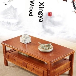Tavolino da Caffè Lungo in <span class=keywords><strong>Legno</strong></span> Massello, Design Moderno e Semplice con Spazio di Archiviazione, <span class=keywords><strong>Tavolo</strong></span> da Tè Multifunzione, Arredamento per Soggiorno - Product Image 2