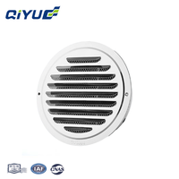 Capuchon anti-vent à tête plate en acier inoxydable 304 pour ventilation murale extérieure, couverture coupe-vent extérieure pour salle de bain, sortie d'air pour hotte de cuisine