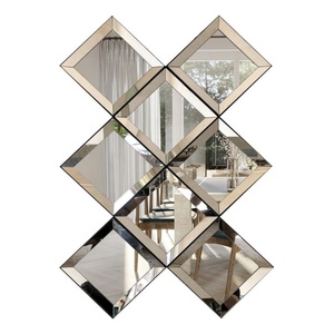 Good Selling Mirror Tile Best 4 5 6 8mm High Quality Design Decorative Wall Mirror Diamond Mirror Factory China - Product Image 1