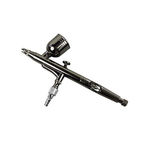 Stylo aérographe HD-130 Flame Black 7,0 cc à alimentation par gravité, double action, vitesse réglable, outil de peinture artistique - Product Image 5