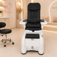 Lit de pédicure électrique doux et sûr, sans tube, en ABS, étanche, avec fonction de massage chauffant pour les pieds, idéal pour les spas de beauté, les salons de manucure et les instituts de soins des cils.