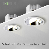 Spot lumineux LED en aluminium polarisé, 30/35W, Spot encastré COB antireflet