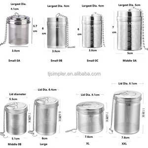 304 thép không gỉ tái sử dụng Chuỗi liên kết trà Infuser giỏ/tốt lưới trà lọc/trà và cà phê Bộ lọc cho lá lỏng lẻo - Product Image 6