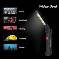 Coffret Cadeau d'Outils pour Hommes : 2 Lampes de Travail LED Rechargeables USB IP65 avec Base Magnétique et Rotation à 360° pour Réparations