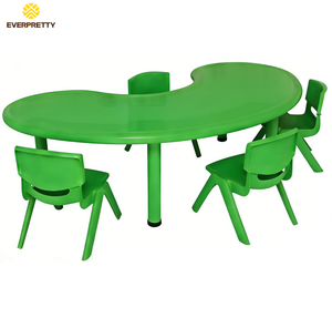 Meubles d'école préscolaire, ensemble de <span class=keywords><strong>table</strong></span> ergonomique en forme de U pour enfants, ensemble de chaises de bureau modernes pour enfants de maternelle - Product Image 3