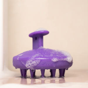 <span class=keywords><strong>แปรง</strong></span>สำหรับสปาทำความสะอาดเส้นผมที่ถือด้วยมือสีม่วงสีดำสีเขียวสีชมพูสีชมพูหรูหราแชมพูยางซิลิกาเจลแชมพู - Product Image 5