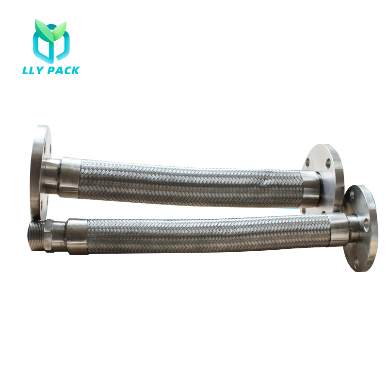 Устойчивый к коррозии фланец соединение ss304 нержавеющая сталь гибкий плетеный металлический шланг