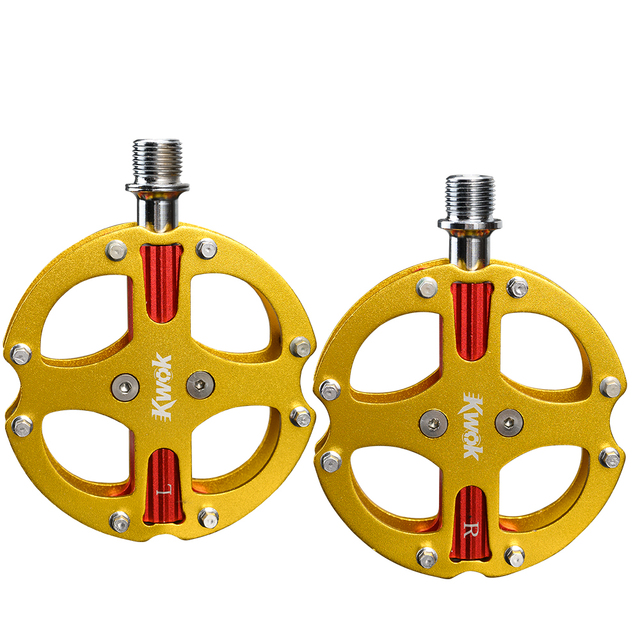Custom Bike Pedal Purple Red Gold Titanium Gray Alloy Road / MTB / Folding Bike Parts 3 Bearings Bike Pedal Bicycle Accessories