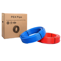 Tuyau PEX-a monobloc en polyéthylène réticulé haute pression – Tube flexible à faible nombre de raccords, risque de fuite réduit pour toute la maison