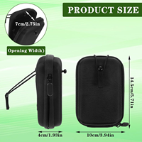 Étui universel étanche à coque rigide pour télémètre de golf, sac de transport antichoc pour télémètre avec clip de ceinture