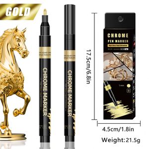 Best Chrome Paint <b>Marker</b> Mirror <b>Markers</b> Chrome Paint <b>Pen</b> for Repairing, Model Painting, Marking or DIY Art Projects - Product Image 2