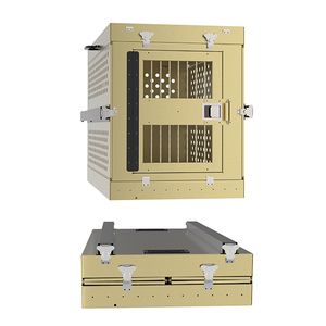 40 "Nhôm Ráp Dog Kennel Box IATA XL Có Thể Gập Lại Dog Crate K9 Kim Loại Gấp Dog Crate - Product Image 2