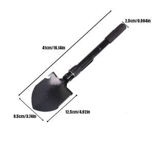 Piccola Pala Pieghevole Multifunzione, Pala Pieghevole Multifunzionale per Veicoli, Quattro in Uno, in Acciaio al Carbonio - Product Image 6