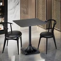 Table à manger pliante moderne en aluminium noir, design européen moderne, idéale pour appartement, salon, extérieur et hôtel – Nouvelle collection en promotion