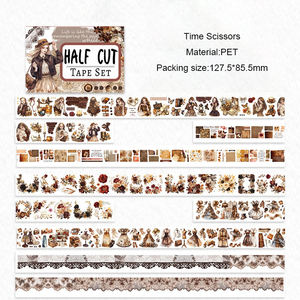Ruban adhésif pour planificateur découpé au laser en PET, best-seller en gros, imperméable, adhésif pour l'aménagement de journaux, l'emballage de papier, les étiquettes - Product Image 5