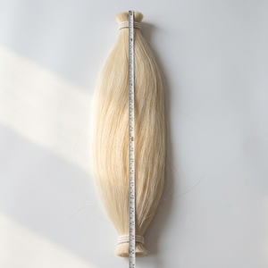 Poils de <span class=keywords><strong>cheval</strong></span> de Sibérie de qualité supérieure de 33 pouces pour le rembourrage de archets de violon et de viola, poils naturels élastiques dégraissés - Product Image 1