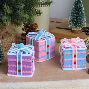 Boules de Noël en forme de cube colorées de haute qualité TANG XI 8 cm - Parfaites pour les décorations de fête et les travaux manuels Boule de Noël de luxe - Product Image 3