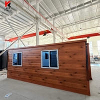 Maison préfabriquée de luxe à 2 chambres, 20 pieds, mobile et extensible, pour bureaux et logements, exportation au Portugal