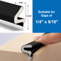 Bande d'étanchéité insonorisante élastique moderne de haute qualité en PU+PE+PP pour fenêtres et portes, avec conception durable