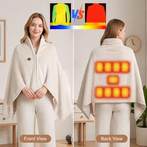 Poncho chauffant pour une chaleur toute la journée, recharge USB rapide et portable, idéal pour le <span class=keywords><strong>camping</strong></span>, les trajets quotidiens et les pièces fraîches, pour se réfugier dans un endroit confortable - Product Image 6