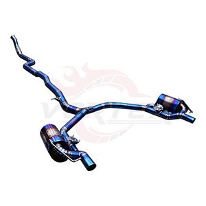 Système d'échappement Catback Vortex Blue Titanium avec soupapes pour Mercedes AMG GT50 GT53 X290 3.0T avec double sorties de pot d'échappement brûlées - Product Image 2