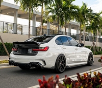 Kit de Carrocería Estilo AD de Fibra de Carbono G20, Alerón Delantero, Difusor, Faldones Laterales para BMW Serie 3 G20 G21 330i M340i Pre Lci