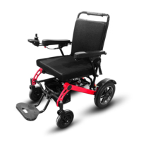 2024 Nouveau design de haute qualité en alliage d'aluminium fauteuil roulant électrique pliable portable