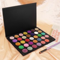 Palette d'ombres à paupières imperméables 35 couleurs Naturel Mat Shimmer Glitter Pigment Dark Private Label Makeup Eyeshadow Palette Powder